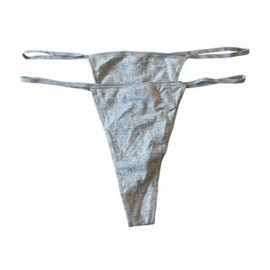 SKIMS Fit Everybody T-String Thong Underwear Bundle of Two (2) Pairs - Size 3X